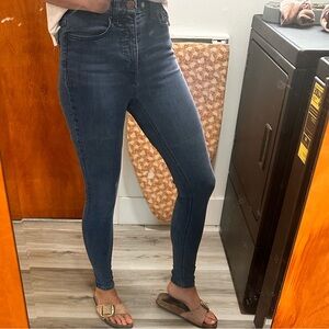 BKE High Rise Women Jeans - Dark Blue